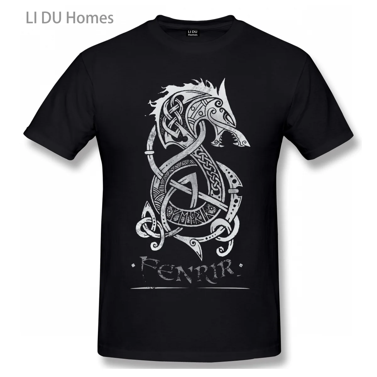 

Vikings The Monster Wolf Of Norse Mythology T Shirt Oversize Cotton Tshirts Short Sleeve Streetwear T-shirts Tee Tops
