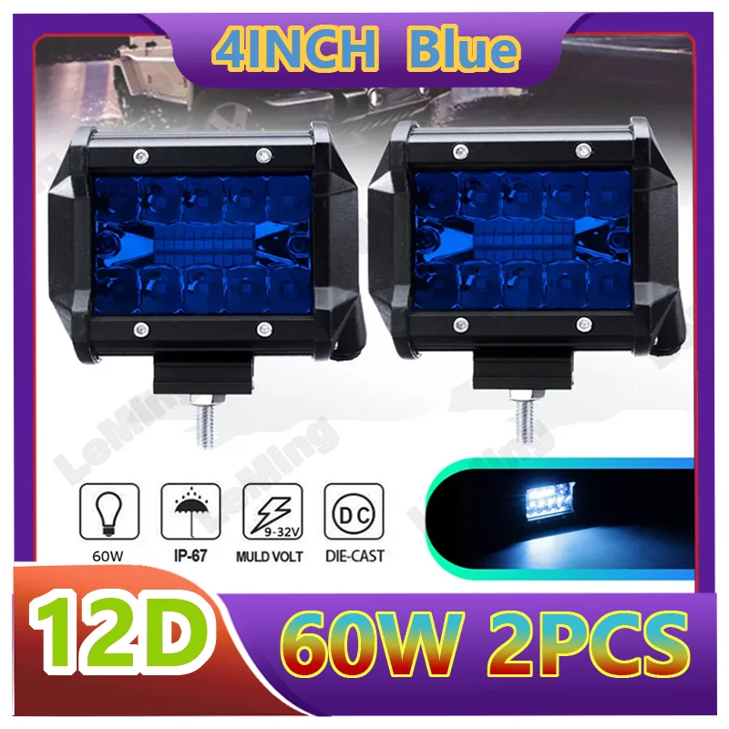 4-дюймовая Светодиодная панель рабочего света 60 Вт точесветильник светодиодный