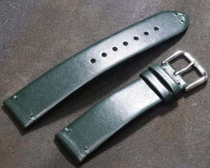 20 мм ремешок для часов ручной работы из натуральной кожи Высококачественный