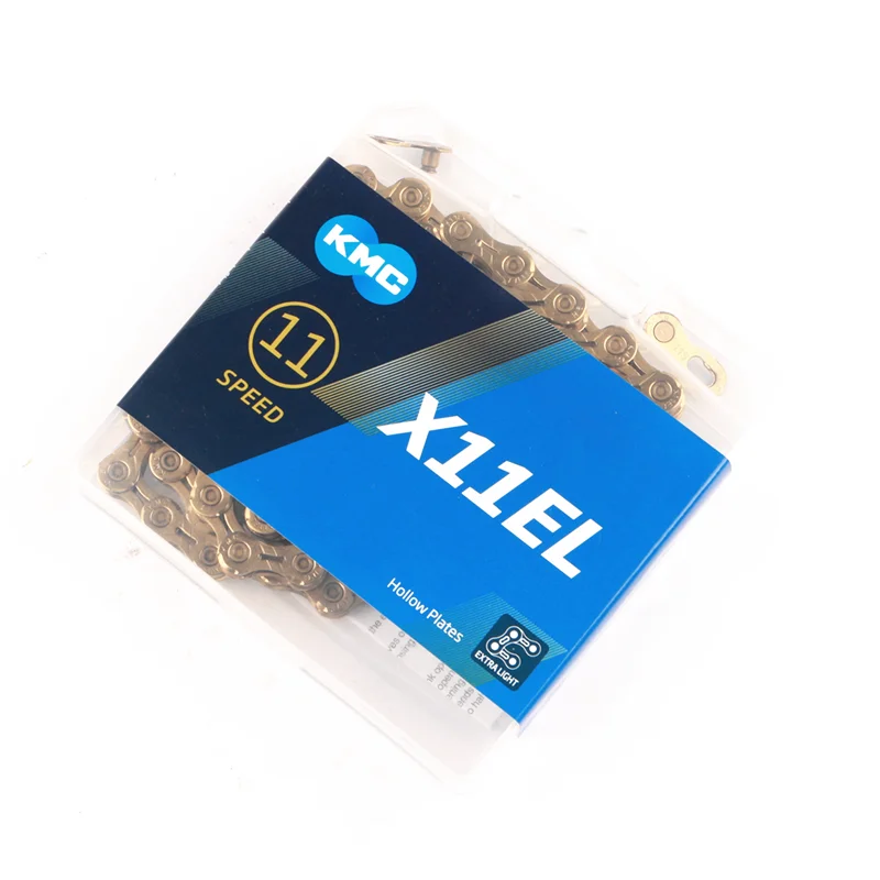 KMC X11EL X11 велосипедная цепь 118L 11 для скоростного велосипеда с волшебной кнопкой
