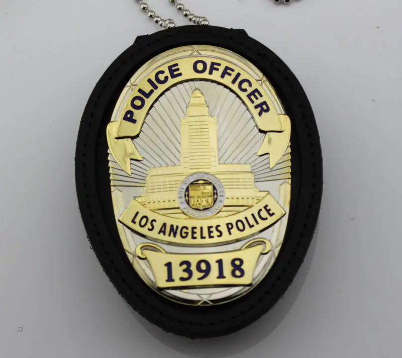Полицейский LAPD LOS ANGELES POLICE 13918 Реплика ТВ/кино реквизит значок с зажимом для ремня