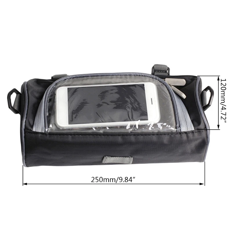 

2021 New Motorcycle Front Handlebar Waterproof Mobile phone Touch Screen Storage Bag