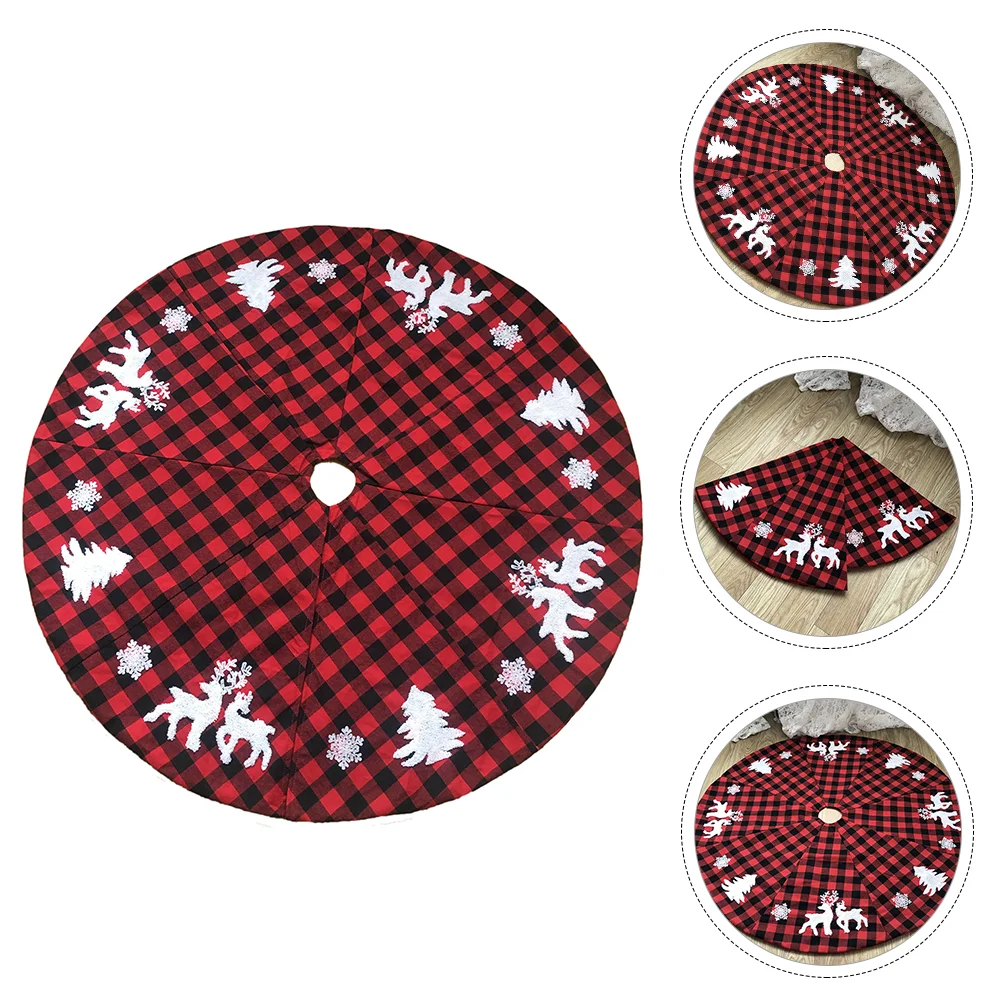 

Christmas Tree Skirt Tree Carpet Base Aprons Practical Christmas Decors