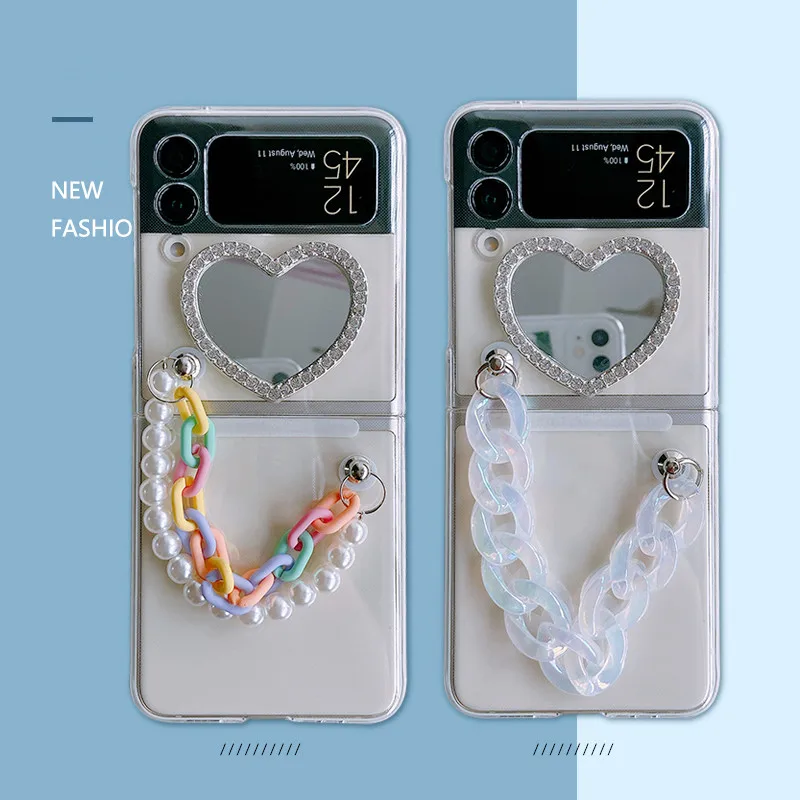 Чехол для телефона с зеркалом макияжа Samsung zflip3 | Мобильные телефоны и аксессуары