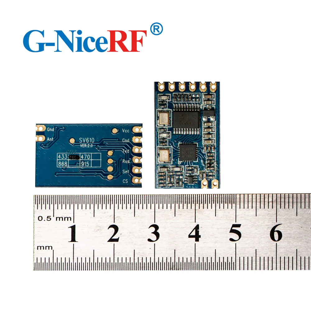 2 шт./лот SV610 100 мВт TTL интерфейс 1400 м дальность 433 МГц Беспроводной RF модуль с