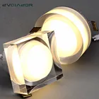 Квадратнаякруглая Встраиваемая Светодиодная лампа DVOLADOR 12 Вт10 Вт5 Вт светодиодный потолочный светильник в виде кристалла, теплый белыйбелый свет, для домашнего декора