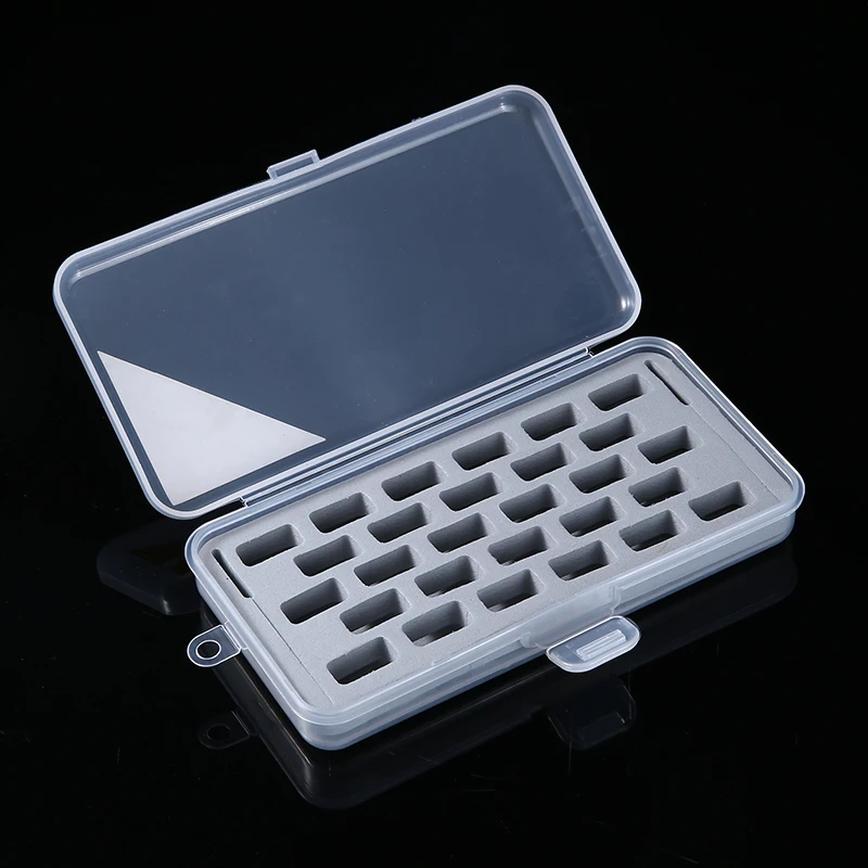 1pc Plastic 28 Spools Transparent Storage Organizer Sewing Bobbins Case Holder Machine Empty | Дом и сад