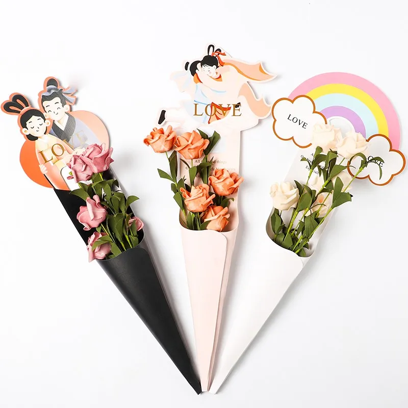 Свадьба и помолвка Deco корейский оберточная крафт бумага подарок самодельный Лед