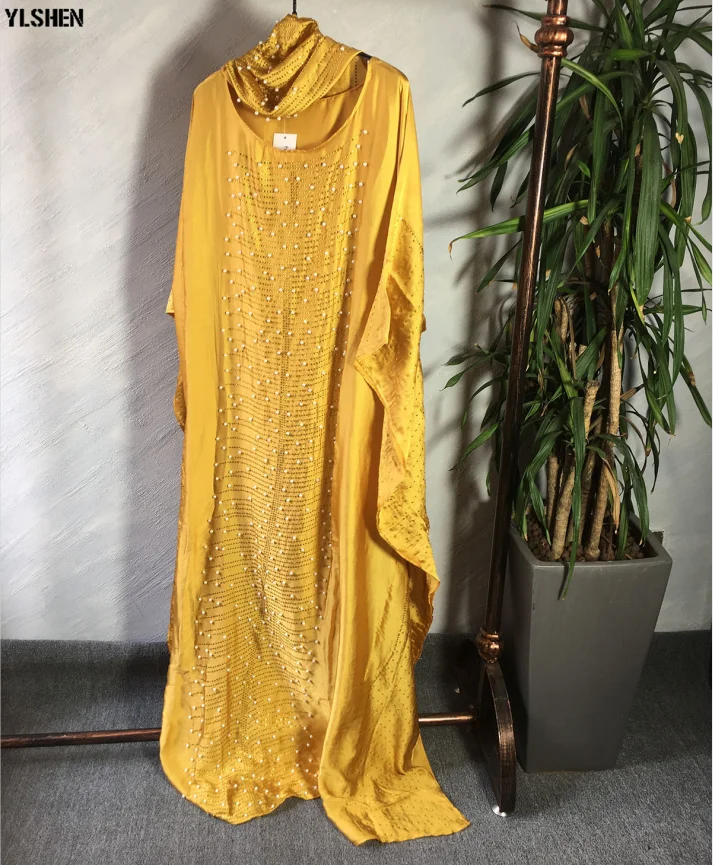 Женское длинное платье в африканском стиле длиной 150 см мусульманское 2019 |