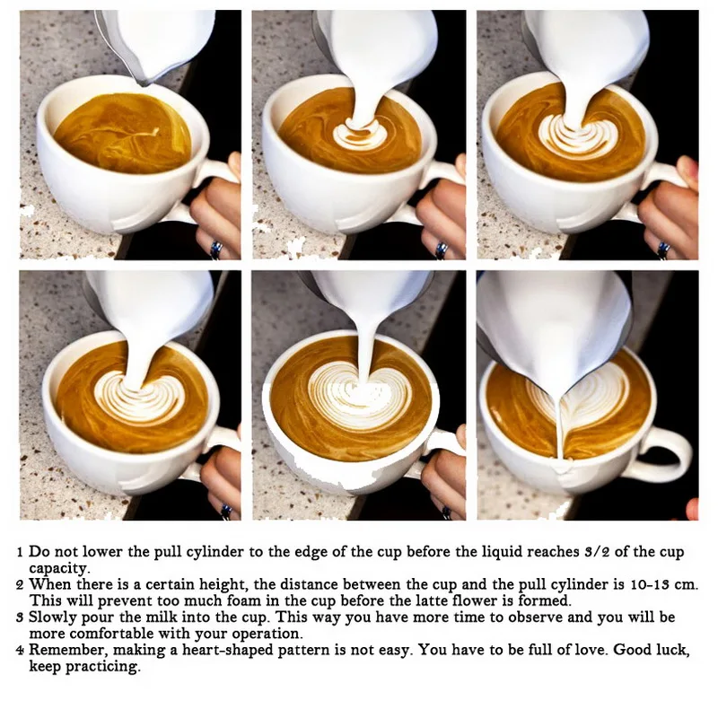 Handheld Stainless Steel Milk Frothing In Jug Espresso Coffee Pitcher Barista Craft Latte |
