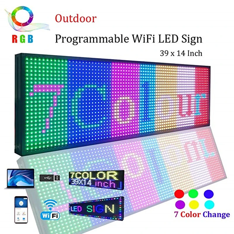 Новый SMD СВЕТОДИОДНЫЙ знак 39X14 дюймов яркий светодиодный дисплей с
