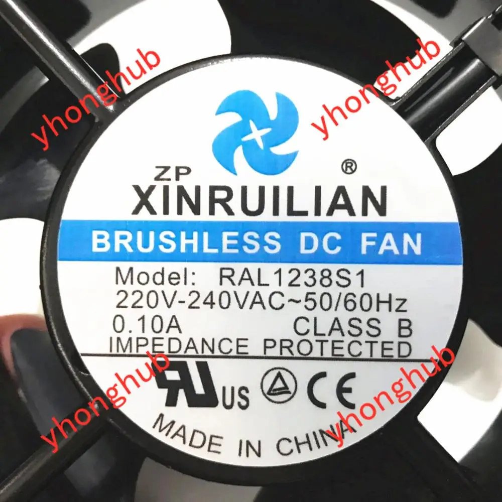 XINRUILIAN RAL1238S1 AC 220V 0.10A 120x120x38 мм вентилятор охлаждения сервера|square fan|server fan220v ac fan |