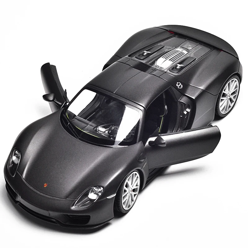 Модель Welly 1/24 1:24 Porsche 918 Spyder спортивная литая модель игрушка на день рождения для