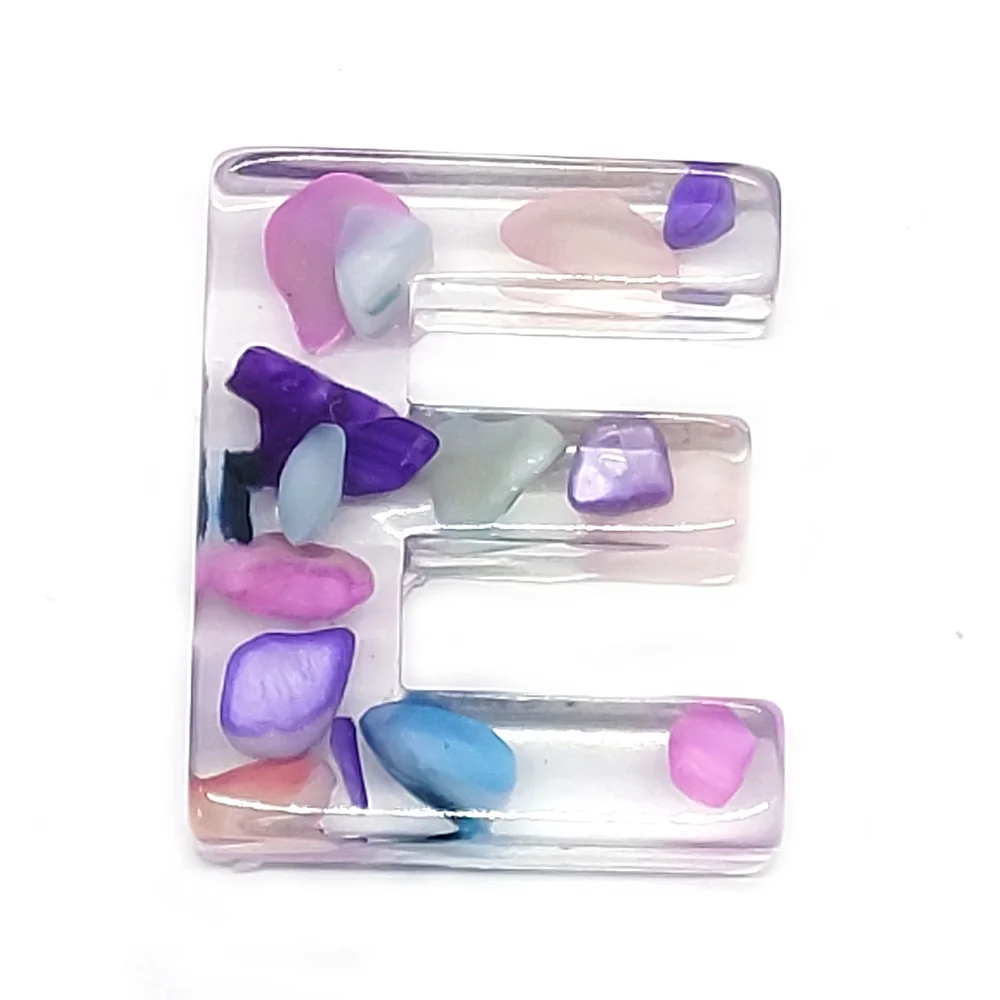 

Natural Resin Pendant Color Letter Pendant Handmade DIY Jewelry Creation Supplies Necklace Bracelet Making Creative Gifts
