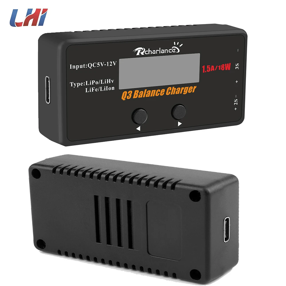 Четыре типа сбалансированной зарядки батареи Q3 2-3s простой и стабильный экран