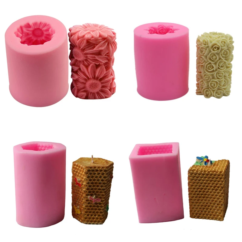 3D Рождественский шар/пряжа мяч/Подсолнух/цветок розы/соты силиконовые Арома