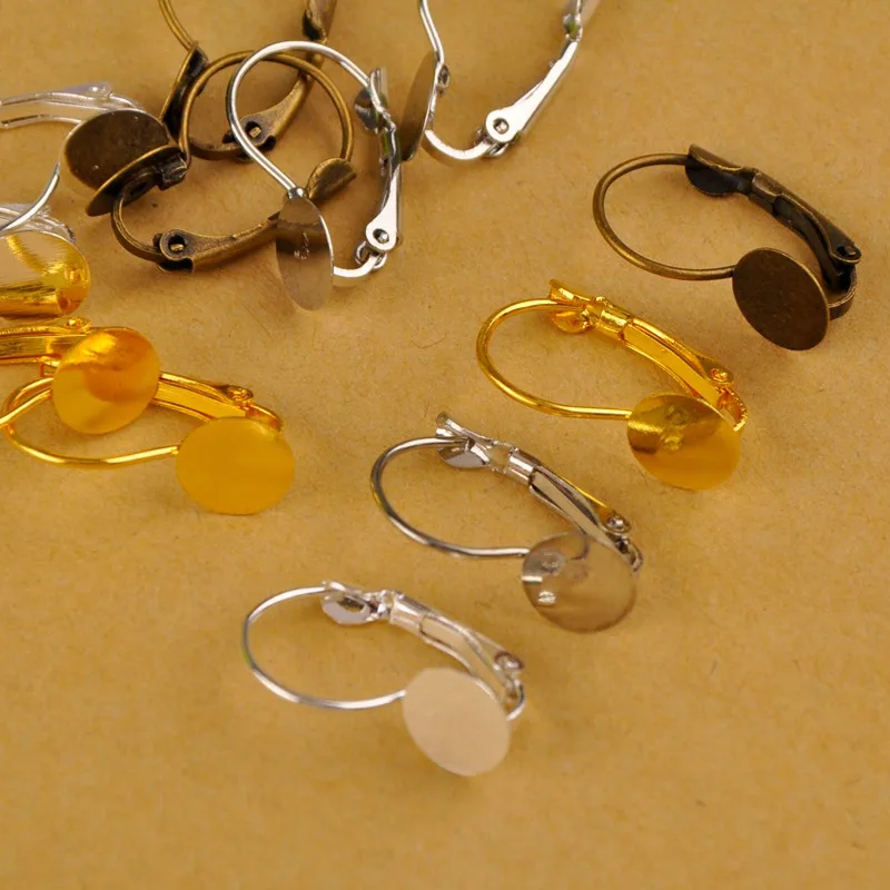 1000 шт 8 мм 10 плоская клеевая накладка из античной бронзы серебряное золотое