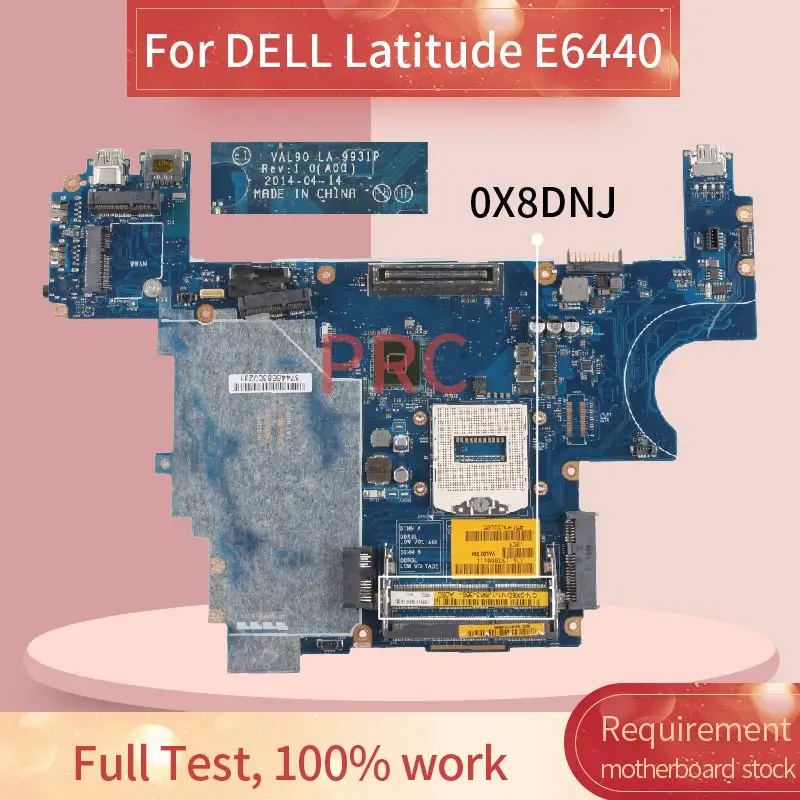 VAL90 LA 9931P для DELL Latitude E6440 материнская плата ноутбука CN 0X8DN1 HM87 SR17C DDR3