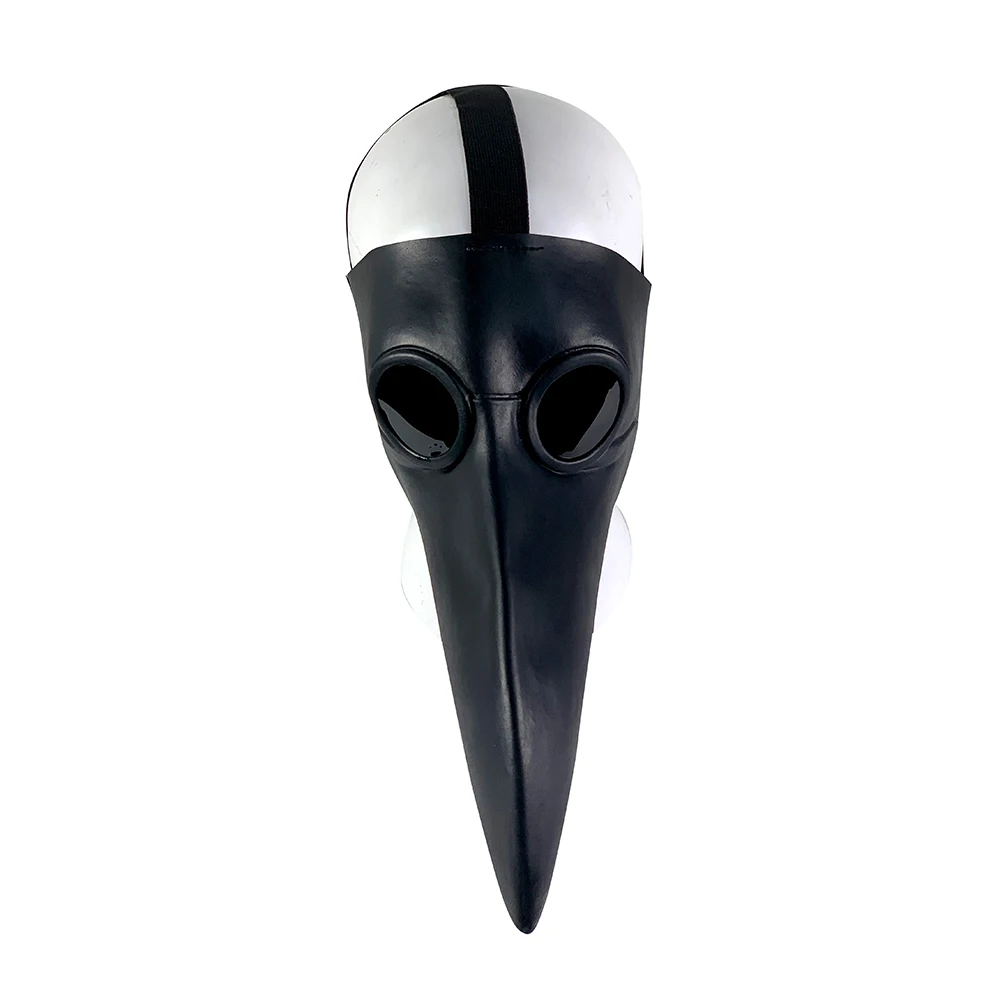 

Black Steampunk Plague Doctor Mask Long Nose Bird Mask Cosplay Leather Gothic Retro Carnival Halloween Mask