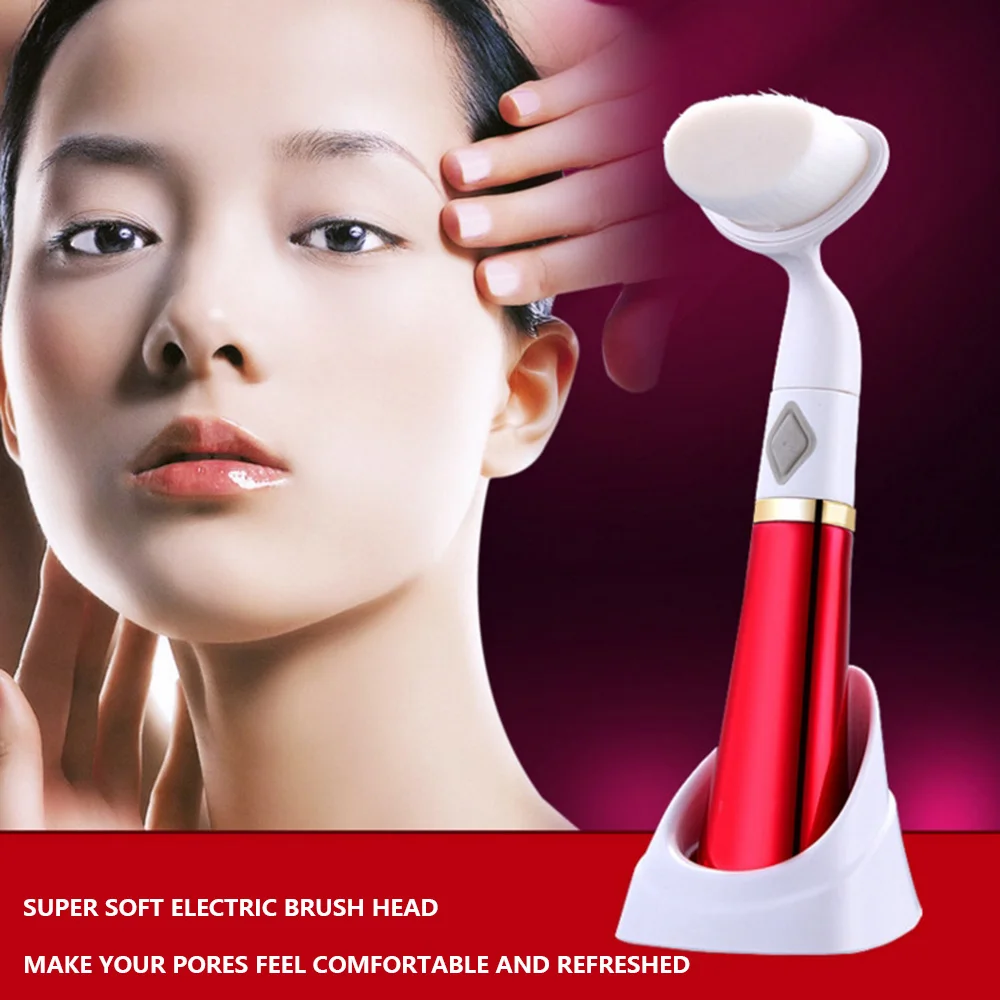 Электрическая Очищающая щетка для лица моющее средство вибрация машина удаления