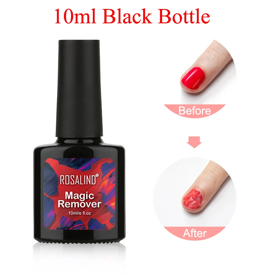 10ml Black Личная гигиена лак для ногтей Уход за искусством удаляющий магический удаляющий лак очиститель чистая основа верхнее покрытие Быстрый Легкий инструмент - Цвет: 10ml Black