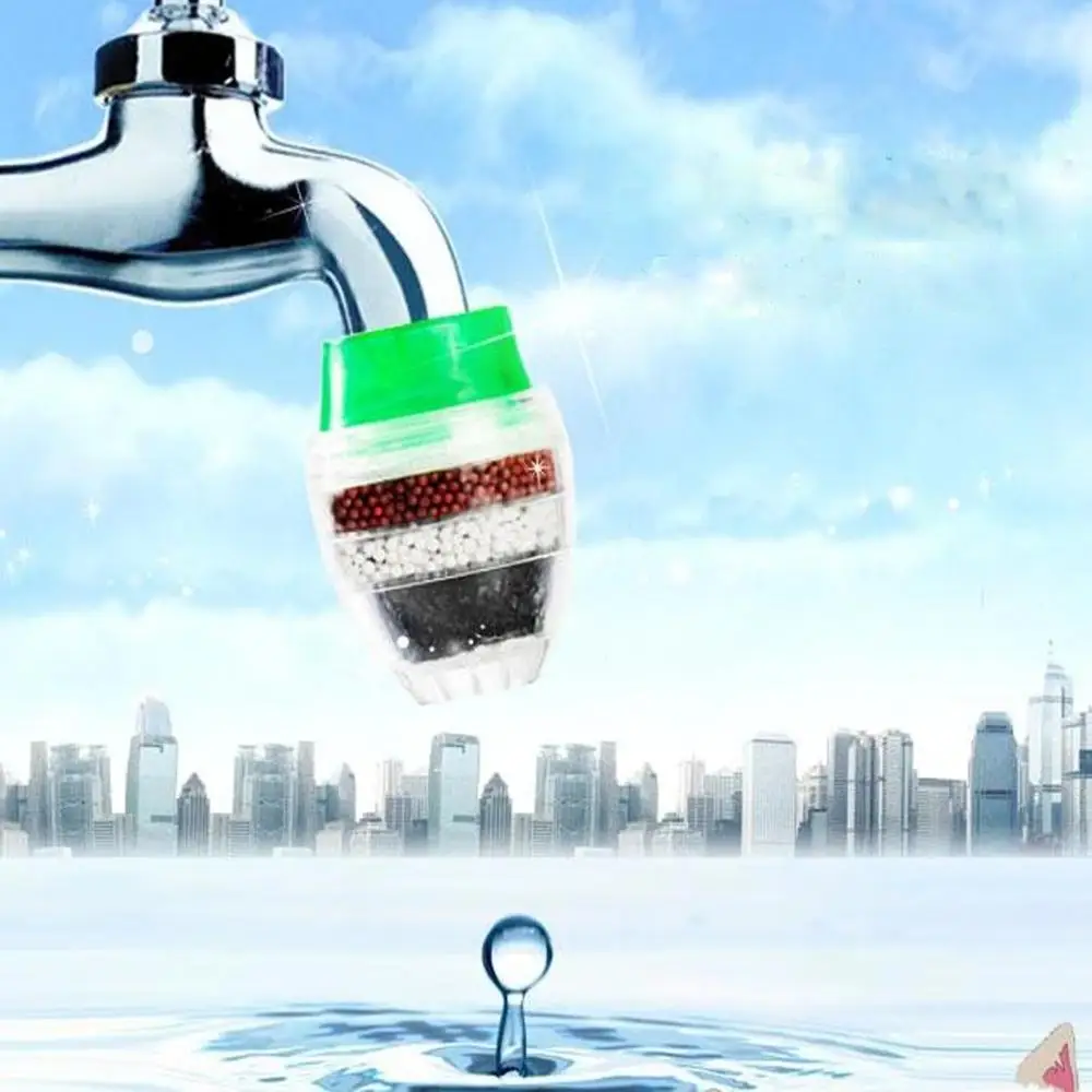 

1Pc Household Kitchen Home Carbon Faucet Mini Tap Water Clean Filter Purifier Filtration Cartridge 21-23mm Carbon Water Filter