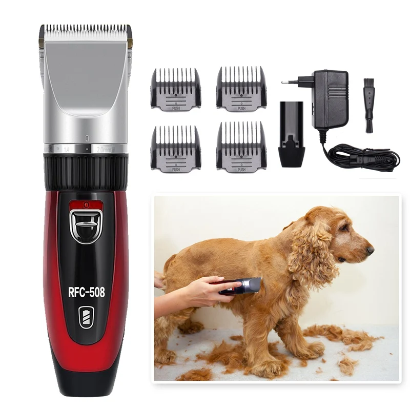 

Surker Professional Pet Dog Hair Clipper Rechargeable Hair Trimmer Low Noise Cutter Grooming For Cat