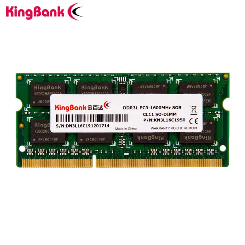 

KingBank memoria RAM DDR3 4GB 8GB 1600Mhz ram sodimm laptop memory 1.35V RAM Notebook 240Pin NB