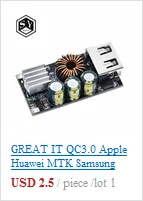 USB QC3.0 QC2.0 DC-DC понижающий преобразователь зарядный понижающий модуль 6-32 в 9 в 12 В 24 В для быстрого зарядного устройства печатная плата 3 в 5 в 12 В