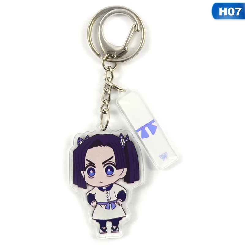 

Newest 2020 Anime Demon Slayer: Kimetsu No Yaiba Key Chains Two-sided Keychain Cosplay Acrylic Pendant Keyring