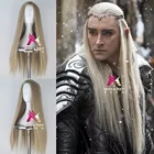 Мужской парик для косплея на Хэллоуин Thranduil king of elf длинные прямые светлые волосы король эльфов Lee Pace золотые парики костюмы