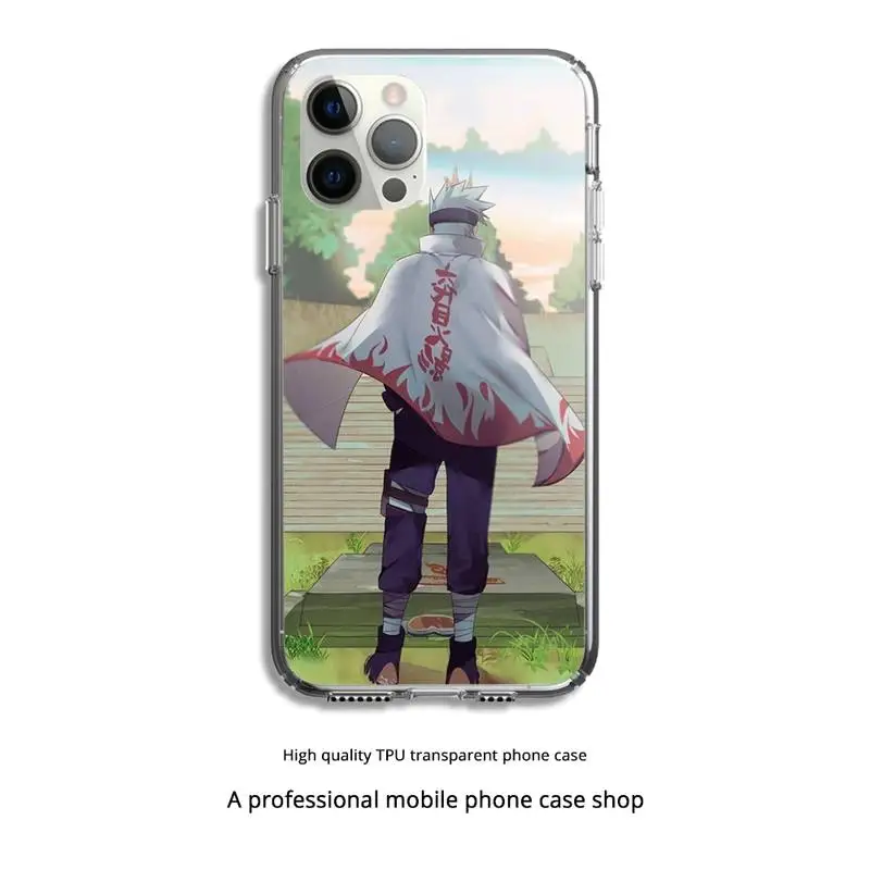 

Anime Naruto Hatake Kakashi Phone Case Clear Cover For Iphone 5 6 7 8 11 12 Plus XR X XS SE2020 11/12PRO Max Transparent Cases