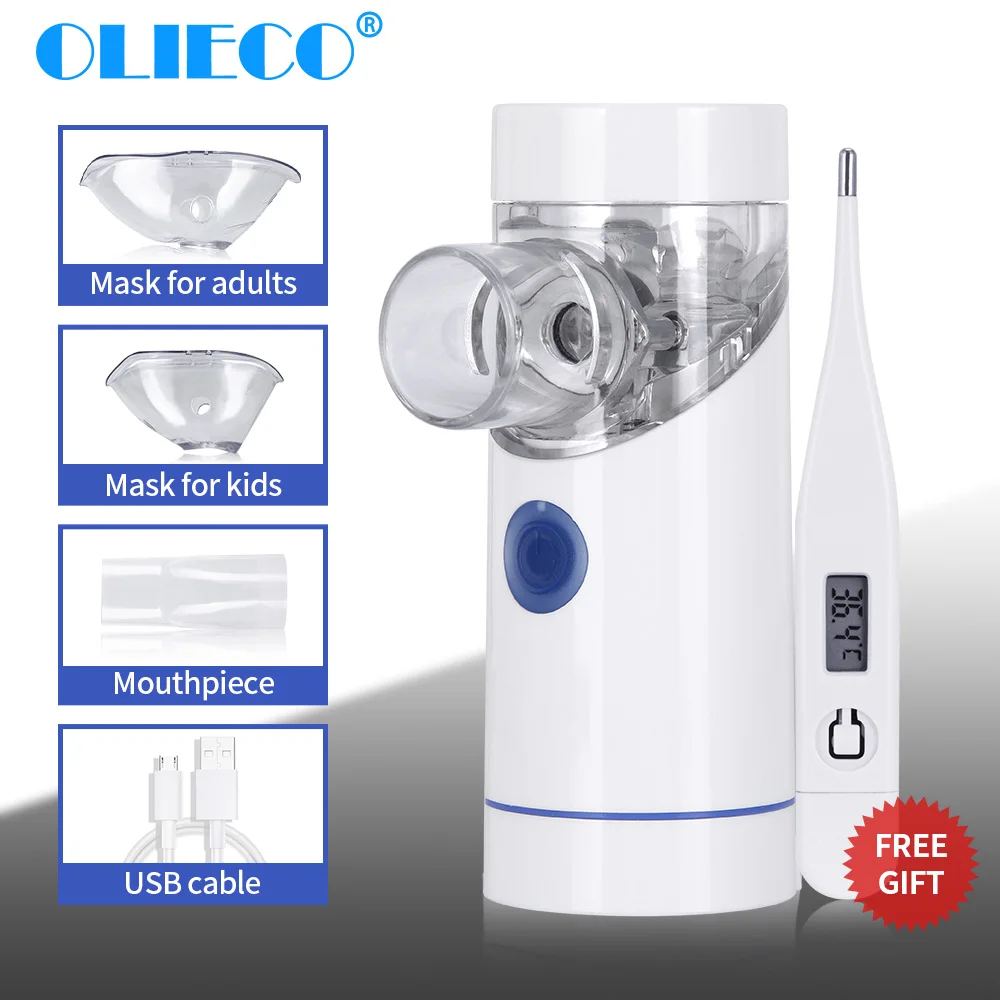 Портативный переносной сетчатый небулайзер OLIECO для путешествий бытовой