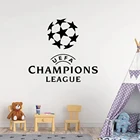 Наклейка на стену в виде футбольных чемпионов, Спортивная наклейка, украшение для детской комнаты, постеры, Виниловая наклейка на машину для футбола