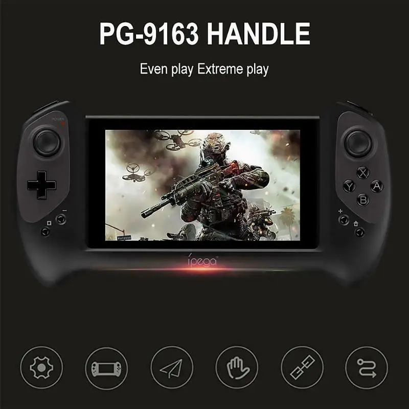 Игровой контроллер IPEGA PG - 9163 Bluetooth беспроводной джойстик с рукояткой для