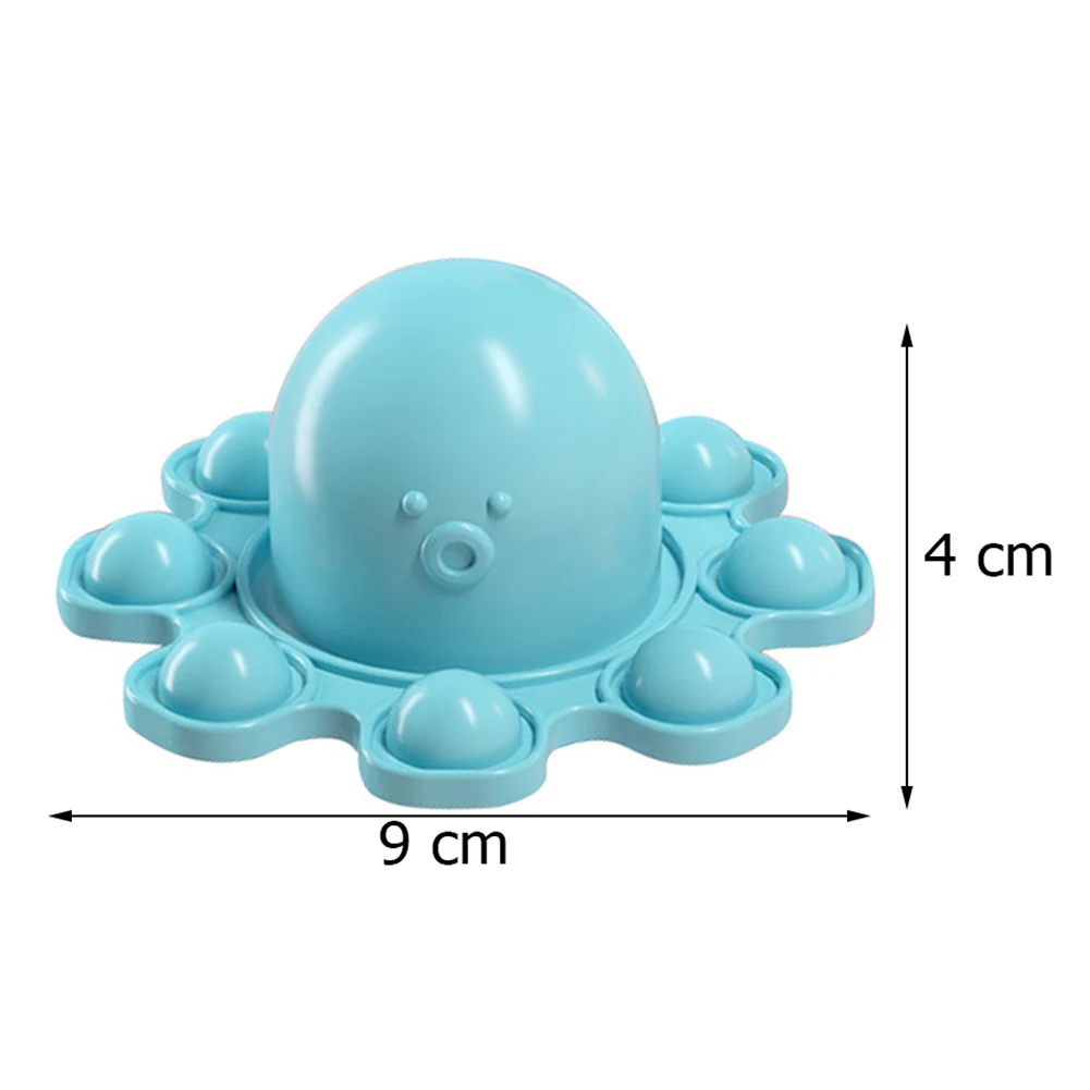 

Push Bubble Sensory Toys Double Sided Tie Dye Octopus Keychain Autism Squishy Stress Reliever Toys for Adult Kids Relief