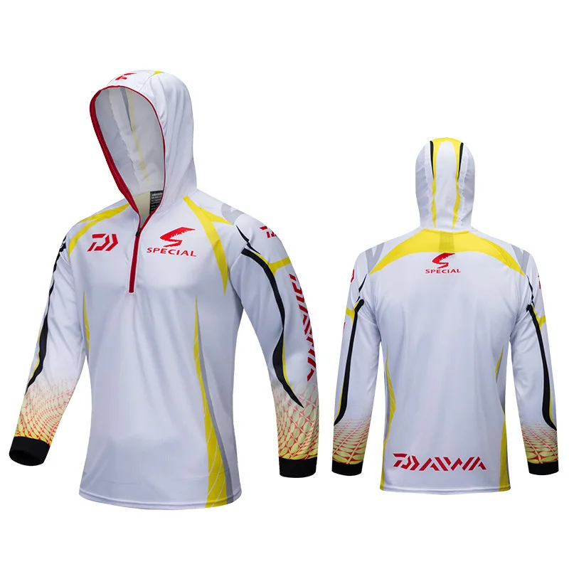

2021 Summer Daiwa Sports Outdoor Fishing Shirt Sunscreen Fishing Clothing Breathable Perspiration Anti-mosquito Fishing Clothes