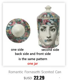 Винтажная свеча подсвечник Fornasetti, керамический держатель для свечей, романтическая Изысканная банка для хранения ювелирных изделий, подарки, украшение для дома и рабочего стола