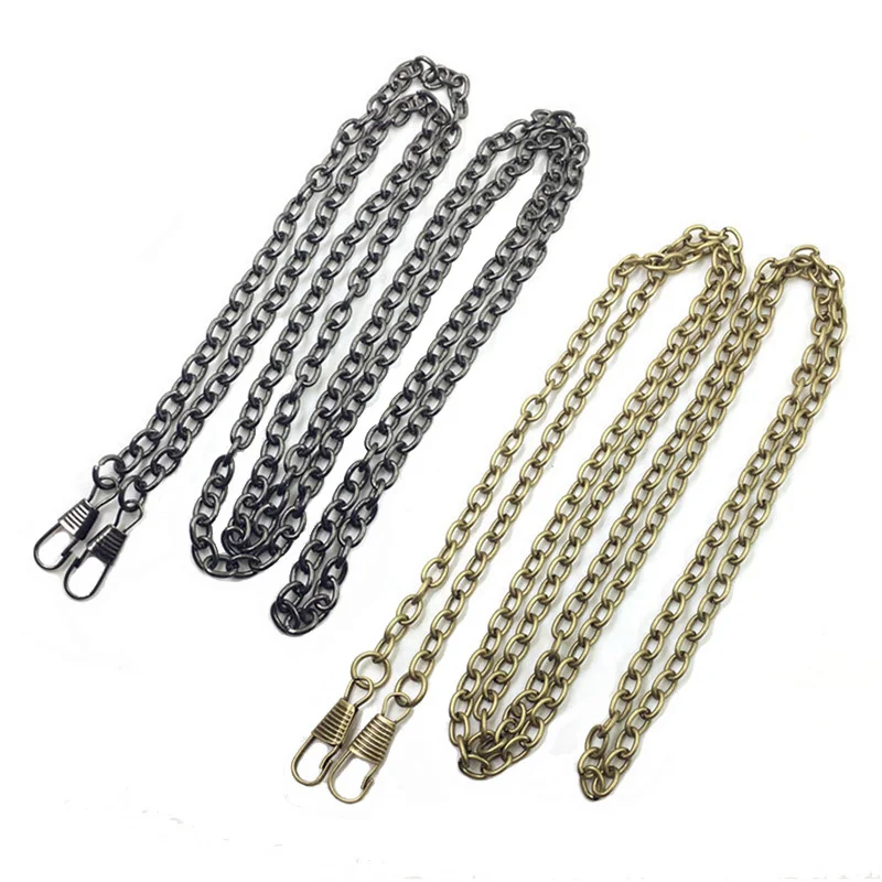 120cm Metal Chain Strap For Shoulder Bag Handbag Antique Handle DIY Accessories Hardware  Replacement