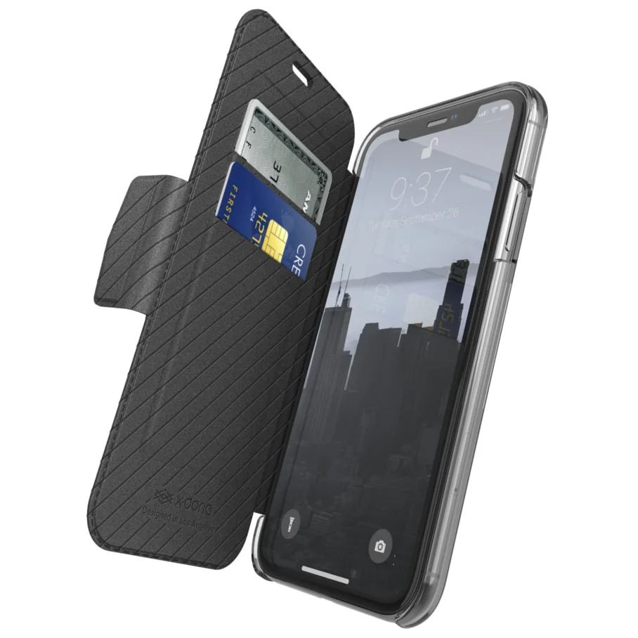 Чехол книжка X Doria для iPhone 11 Pro Max роскошный чехол из искусственной кожи со слотом