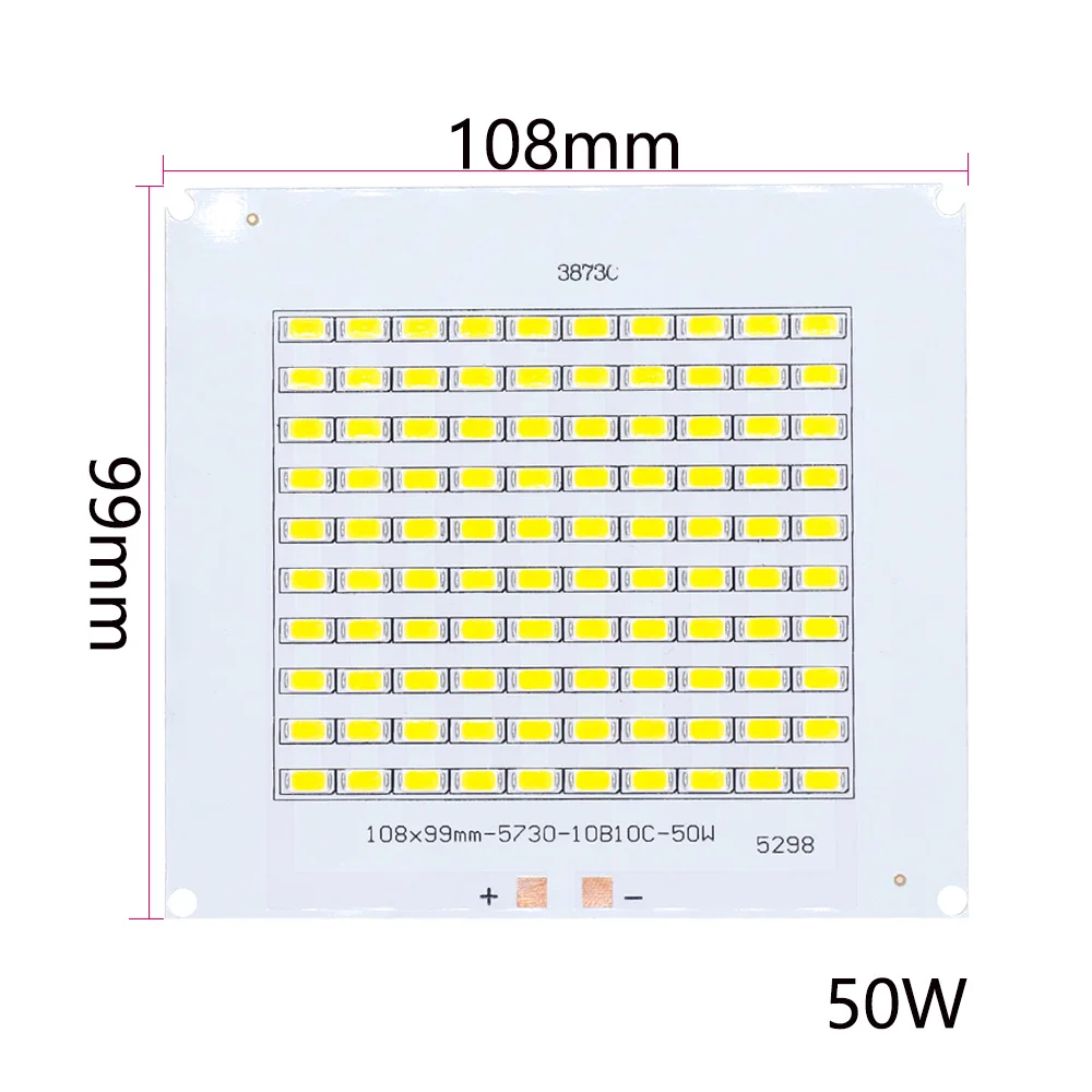 Светодиодный холодный белый Чип 10Вт 20 Вт 30 SMD5730 50 100 150 200 светодиодный COB - Фото №1