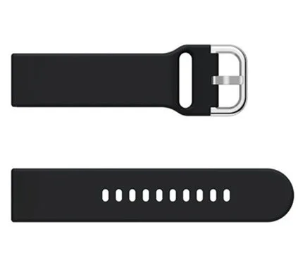 Black 22 мм силиконовый ремешок для Amazfit GTR 47 мм смарт-часы для Amazfit Pace/Amazfit Stratos 2/2S 3 сменный Браслет - Цвет: Black