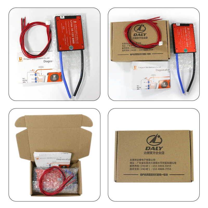 

Daly BMS 3S to 24S Li-Ion LiFePo4 LTO 15A 20A 30A 40A 50A 60A With Balance Used For Solar Stree Light E-Bike Scooter Tools