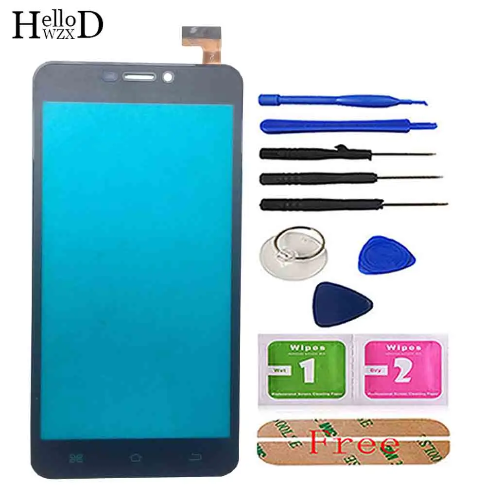 

Touch Screen Glass For Archos 59 Titanium Touch Screen Digitizer Front Glass Lens Sensor Tools 3M Glue Wipes