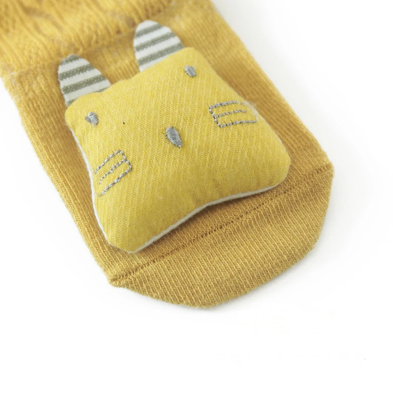 Летние тонкие детские чулки хлопковые длинные выше колена Мультяшные дышащие