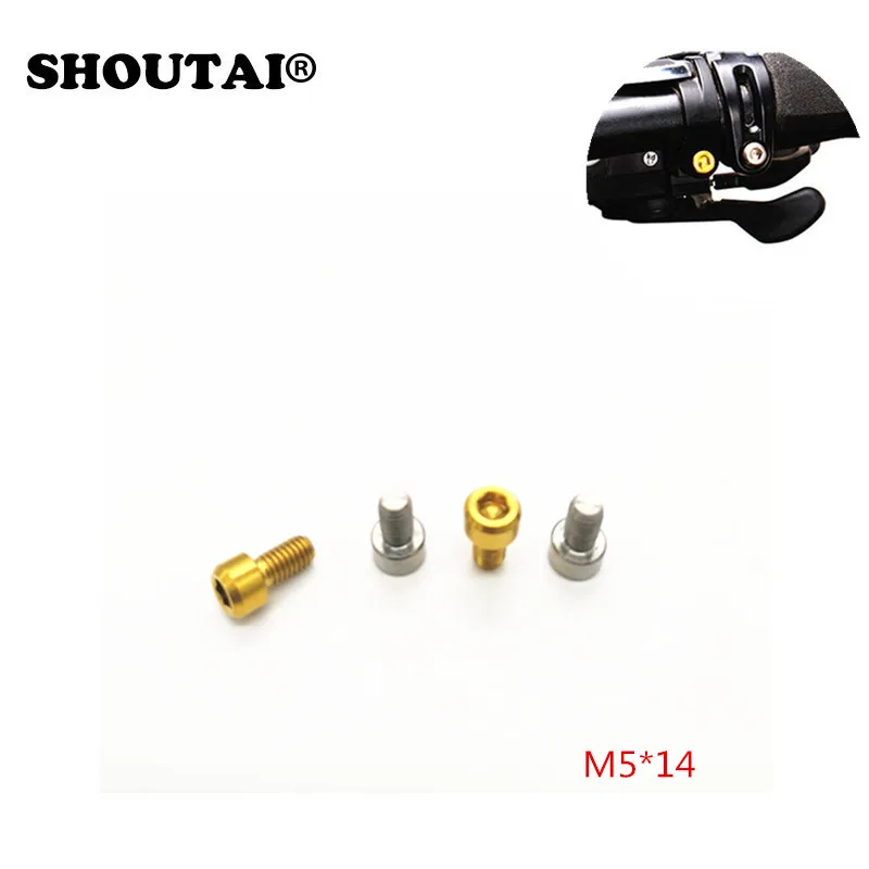 2 шт. M5 * 14 титановые велосипедные тормозные Рычажные болты для горных стен