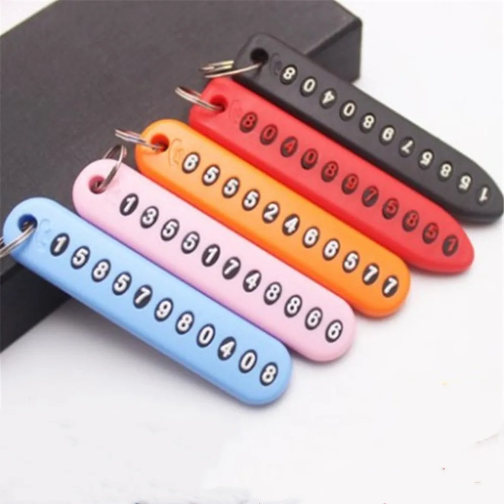 Новый анти потерянный авто телефон номер оболочка пластина кулон брелок для