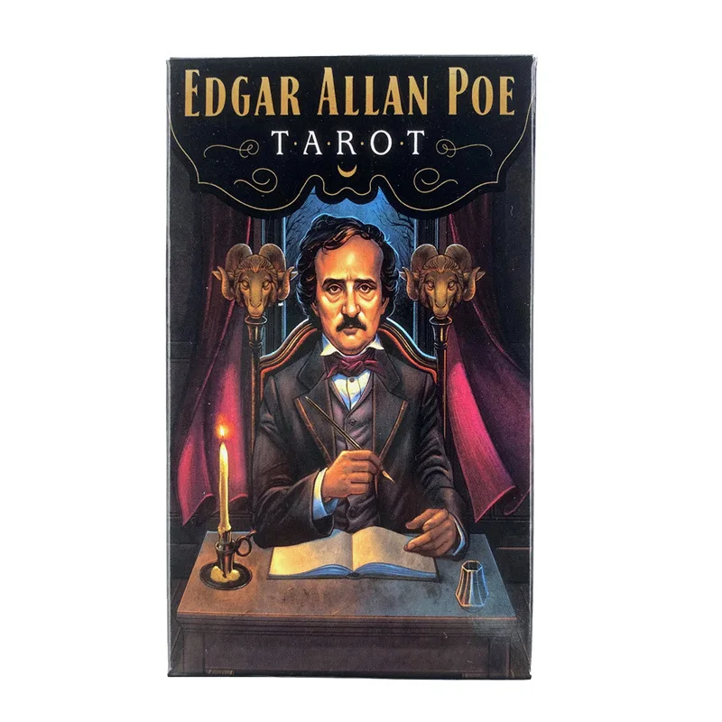 

Карты Таро Эдгара Аллана Poe, английская версия, PDF инструкция, колода Таро с коробкой, настольная игра для личного использования, играя в настольные игры
