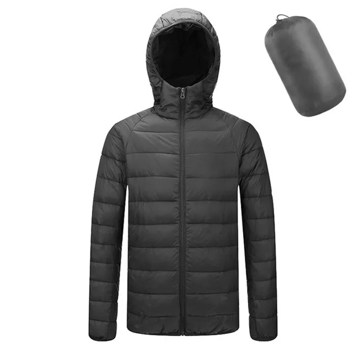 Black Mousainskin, новинка, зимние мужские пальто, сплошной цвет, с капюшоном, хлопковые куртки, мужские, повседневные, модные, теплые пальто, Мужская брендовая одежда, SA771 - Цвет: Black