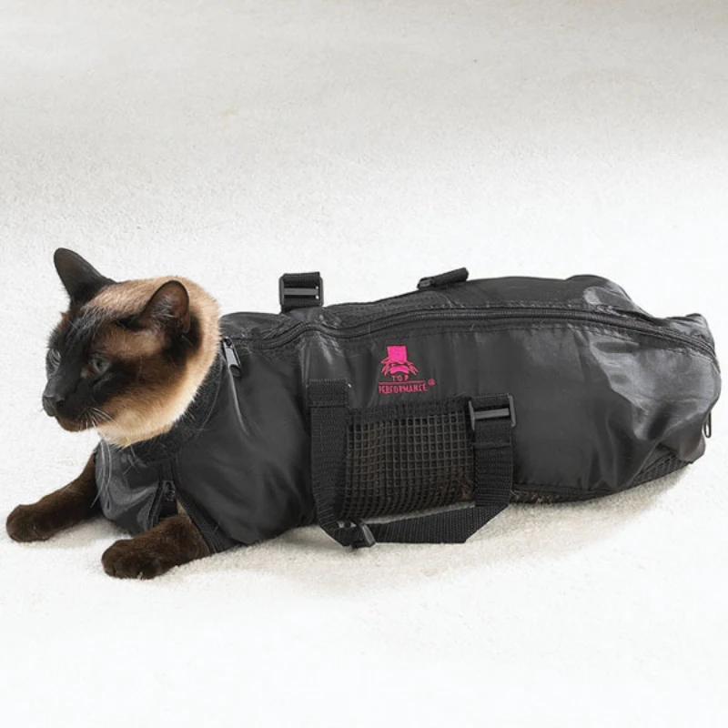 

Cat Grooming Bathing Pet Cat Beauty Dressing Bag Pet Cleaning Bag Cat Package Portable Bag Breathable and Durable Pet Supplies
